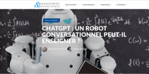 ChatGPT un robot conversationnel peut-il enseigner
